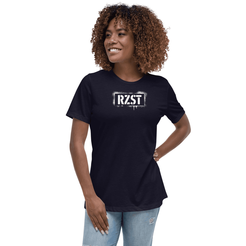 RZST Stencil Women's Relaxed T-Shirt